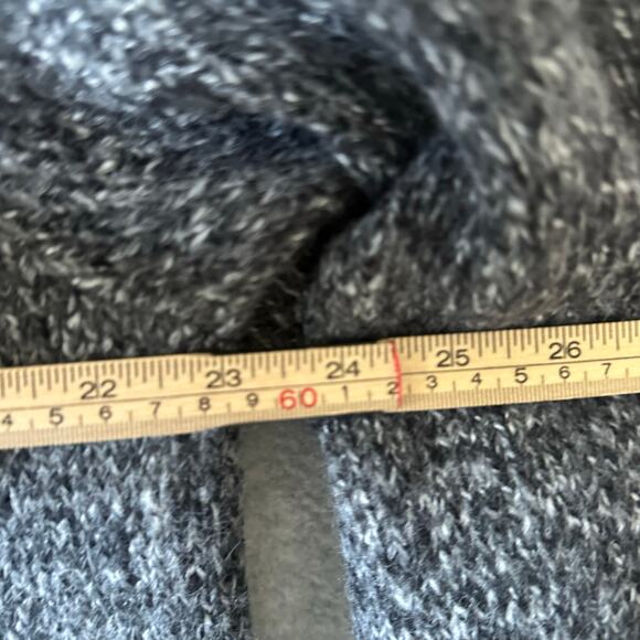 Old Navy Fair Isle Sweater Dress Size XXL Gray Knit Long Sleeve Cowl Turtleneck - Picture 10 of 13